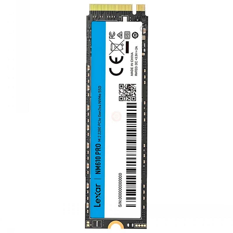 SSD Lexar NM610 PRO 500GB, M.2 2280, PCIe Gen3 x4, NVMe 1.4